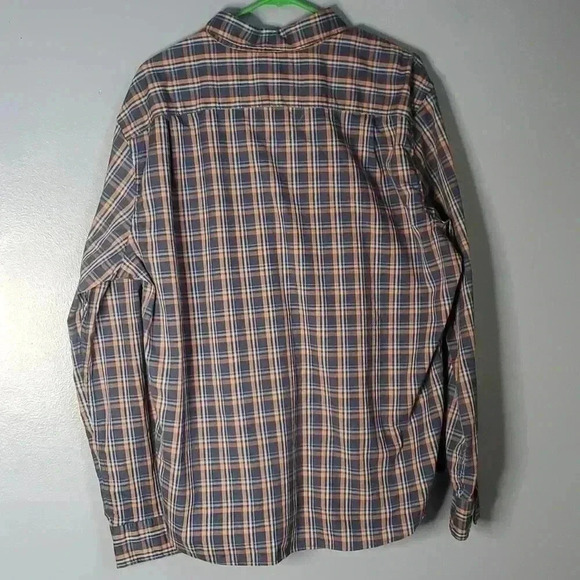 Sonoma Men's Blue Plaid Button Down Shirt Sz XL - Picture 2 of 8